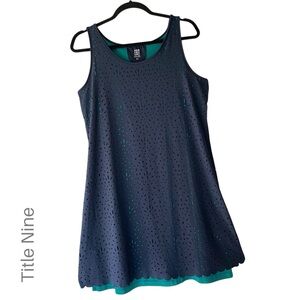 TITLE NINE | NWOT NIMBELNE ILLUSION LASER CUT STRETCH ATHLETIC DRESS | MEDIUM
